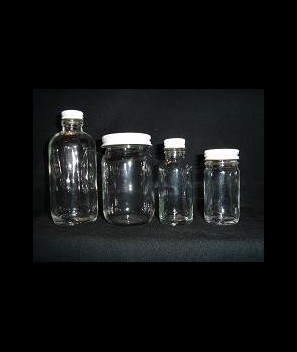 Lure glass bottle with cap