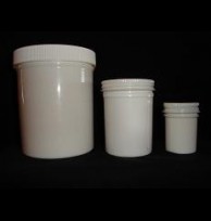 W/M plastic jar with cap 1 pt.