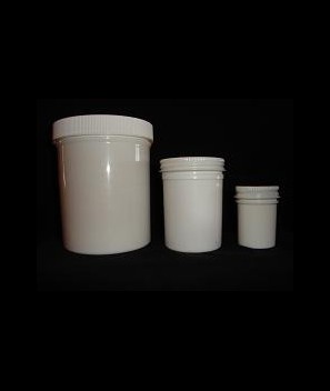 W/M plastic jar with cap 1 pt.